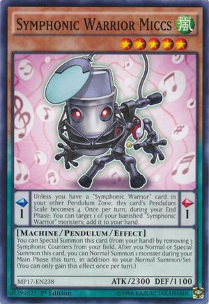 Symphonic Warrior Miccs (MP17-EN238) - 2017 Mega-Tins Mega Pack 1st Edition