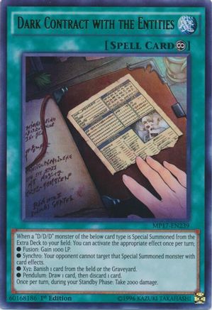 Dark Contract with the Entities (MP17-EN239) - 2017 Mega-Tins Mega Pack 1st Edition