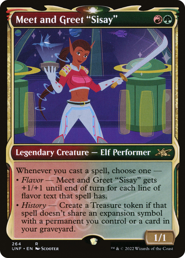 Meet and Greet "Sisay" (Showcase) (UNF-264) - Unfinity: (Showcase) Foil