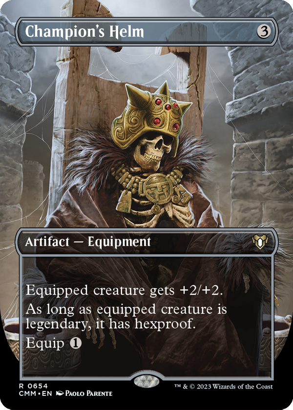 Champion's Helm (Borderless) (CMM-654) - Commander Masters Foil