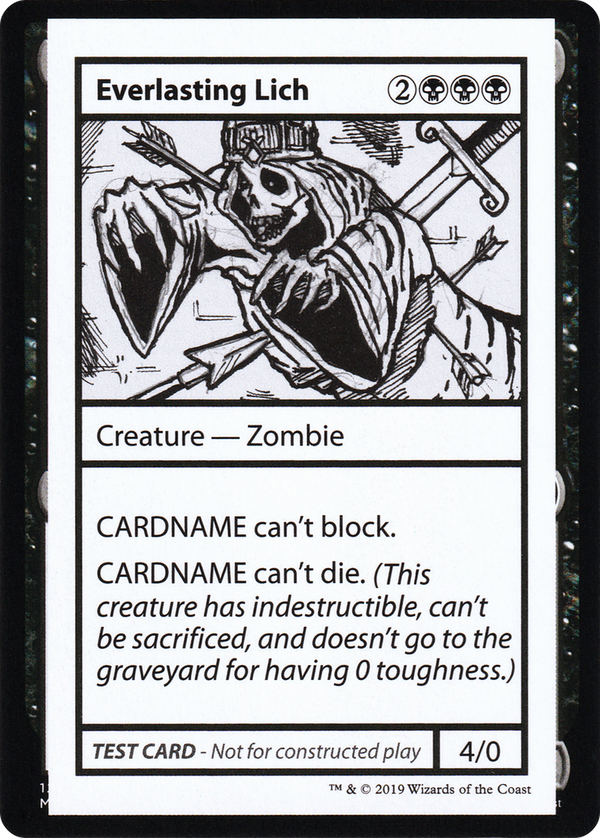 Everlasting Lich (No PW Symbol) (CMB1-) - Mystery Booster Playtest Cards 2021