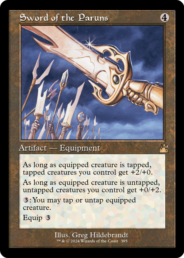 Sword of the Paruns (Retro Frame) (RVR-395) - Ravnica Remastered Foil