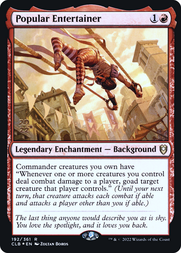 Popular Entertainer (PRE-192) - Battle for Baldur's Gate Promos Foil