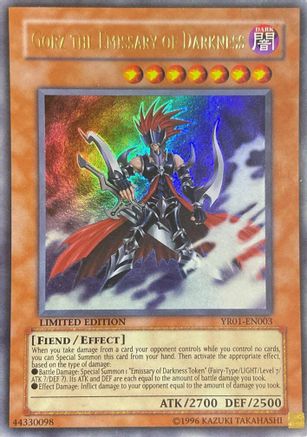 Gorz the Emissary of Darkness (YR01-EN003) - Yu-Gi-Oh! R Manga Promo Limited