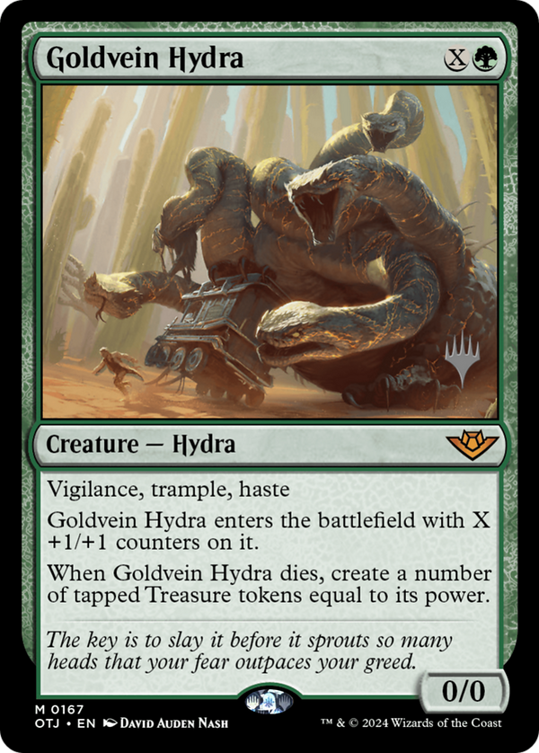 Goldvein Hydra (PPOTJ-167) - Outlaws of Thunder Junction Promos Foil