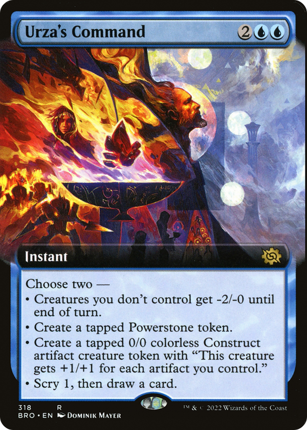 Urza's Command (Extended Art) (BRO-318) - The Brothers' War: (Extended Art)