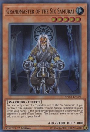 Grandmaster of the Six Samurai (SPWA-EN009) - Spirit Warriors 1st Edition