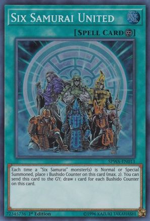 Six Samurai United (SPWA-EN013) - Spirit Warriors 1st Edition