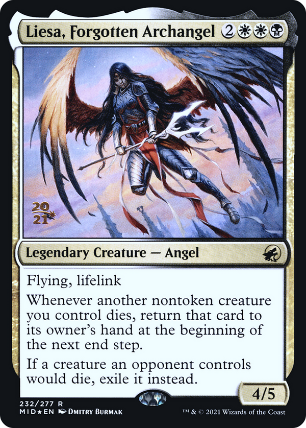Liesa, Forgotten Archangel (PRE-232S) - Innistrad: Midnight Hunt Promos Foil