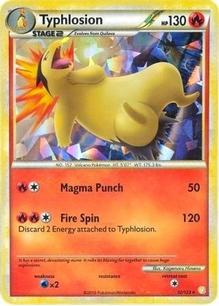 032/123 Typhlosion (Cracked Ice Holo) - Holofoil Deck Exclusives - Holo Rare