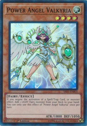 Power Angel Valkyria (SR05-EN003) - Structure Deck: Wave of Light 1st Edition