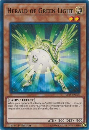 Herald of Green Light (SR05-EN020) - Structure Deck: Wave of Light 1st Edition
