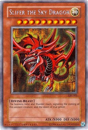 Slifer the Sky Dragon (Secret Rare) (GBI-001) - Yu-Gi-Oh! Duel Monsters International: Worldwide Edition Unlimited