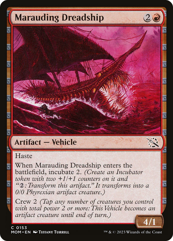Marauding Dreadship (MOM-153) - March of the Machine Foil