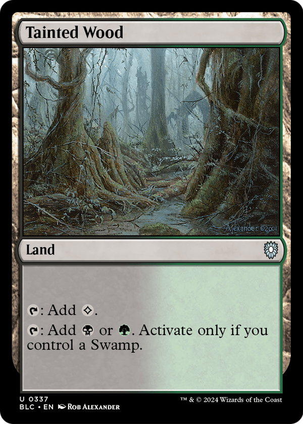Tainted Wood (BLC-337) - Bloomburrow Commander