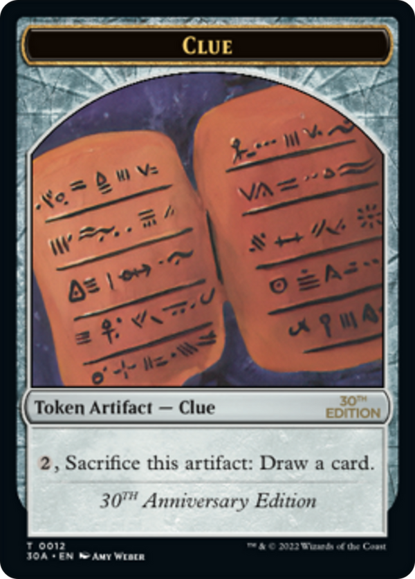 Clue (0012) Token (30A-012) - 30th Anniversary Tokens