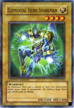 Elemental HERO Sparkman (MF03-EN004) - Mattel Action Figure Promos: Series 3 Limited