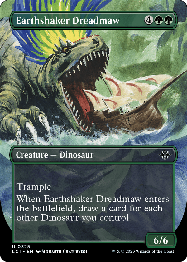 Earthshaker Dreadmaw (Borderless) (LCI-325) - The Lost Caverns of Ixalan Foil