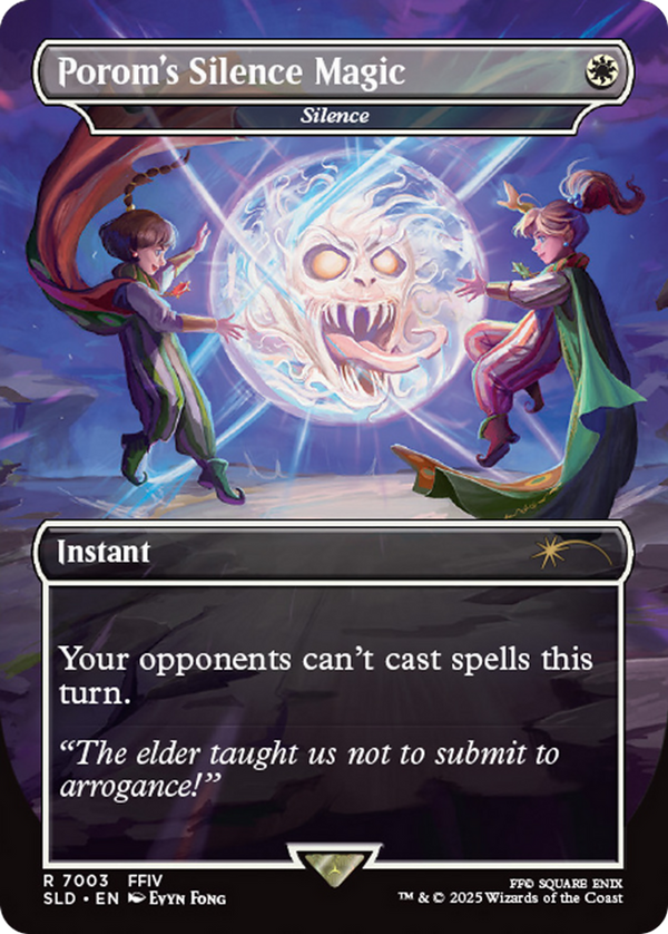 Silence (SLD-7003) - Secret Lair Drop Series / Porom's Silence Magic (Borderless) Foil