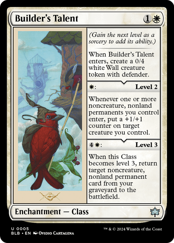 Builder's Talent (BLB-005) - Bloomburrow Foil