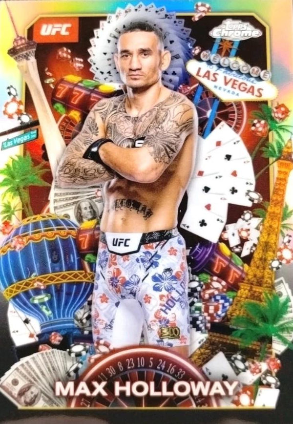 2025 Max Holloway #TNS Topps Chrome UFC Titans
