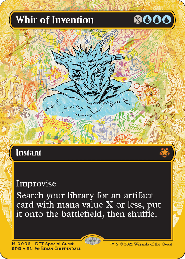 Whir of Invention (Borderless) (First-Place Foil) (SPG-096) - Special Guests Foil