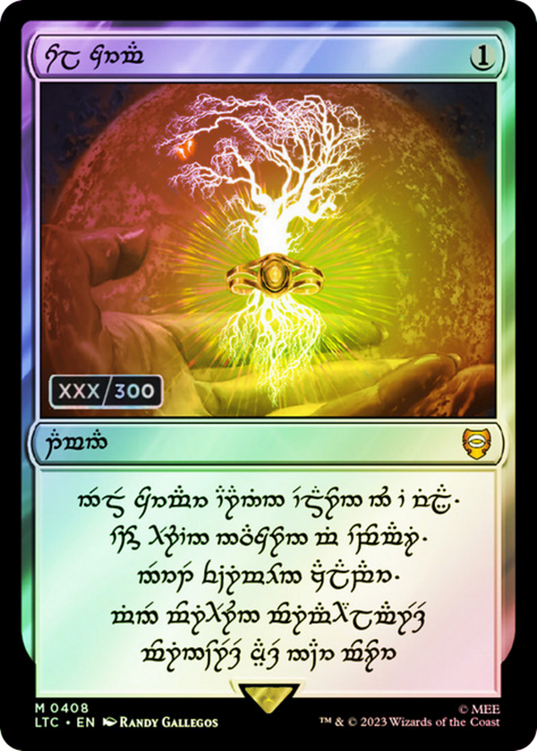 Sol Ring - Elven (0408) (Serial Numbered) (LTC-408) - Tales of Middle-earth Commander Foil