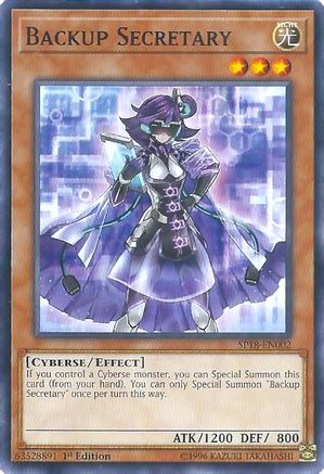 Backup Secretary (SP18-EN002) - Star Pack VRAINS 1st Edition