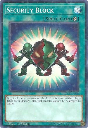 Security Block (Starfoil) (SP18-EN038) - Star Pack VRAINS 1st Edition