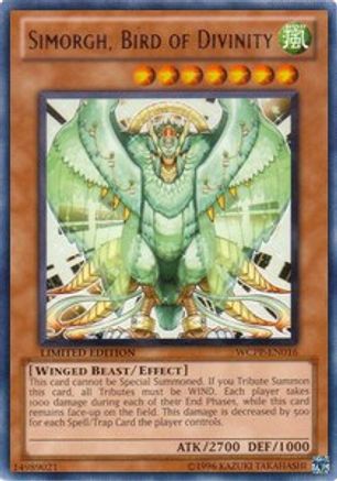 Simorgh, Bird of Divinity (WCPP-EN016) - World Championship 2010 Card Pack Limited