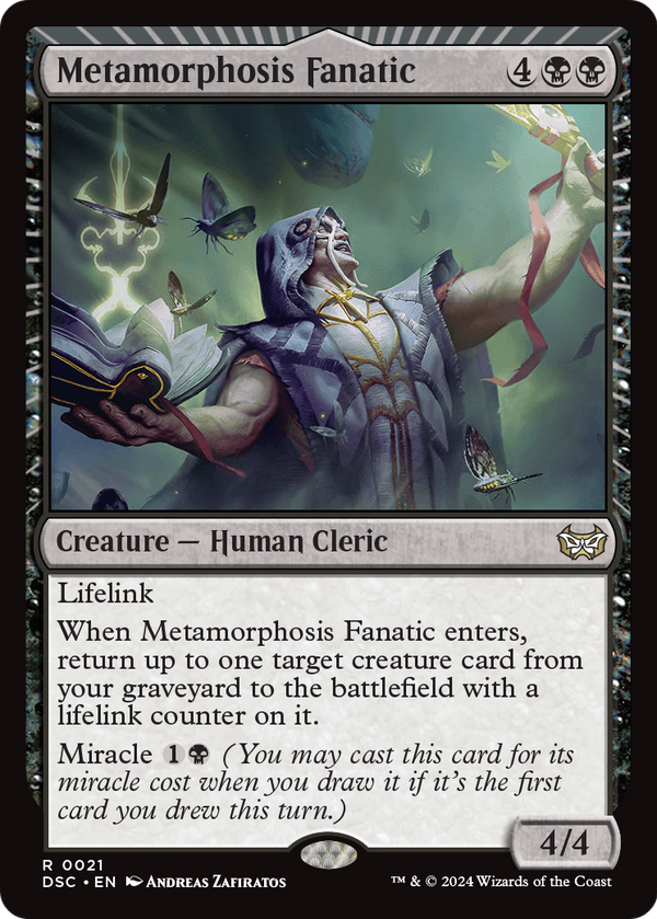 Metamorphosis Fanatic (DSC-021) - Duskmourn: House of Horror Commander: (miracle)