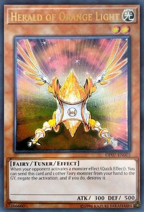Herald of Orange Light (UTR) (OP07-EN001) - OTS Tournament Pack 7 Unlimited