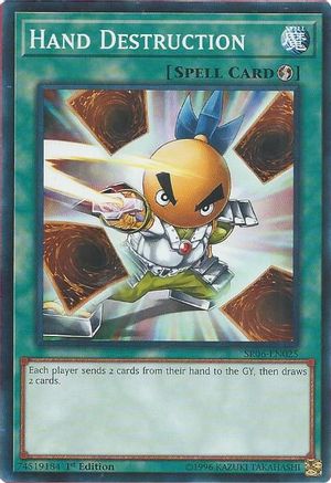 Hand Destruction (SR06-EN025) - Structure Deck: Lair of Darkness 1st Edition