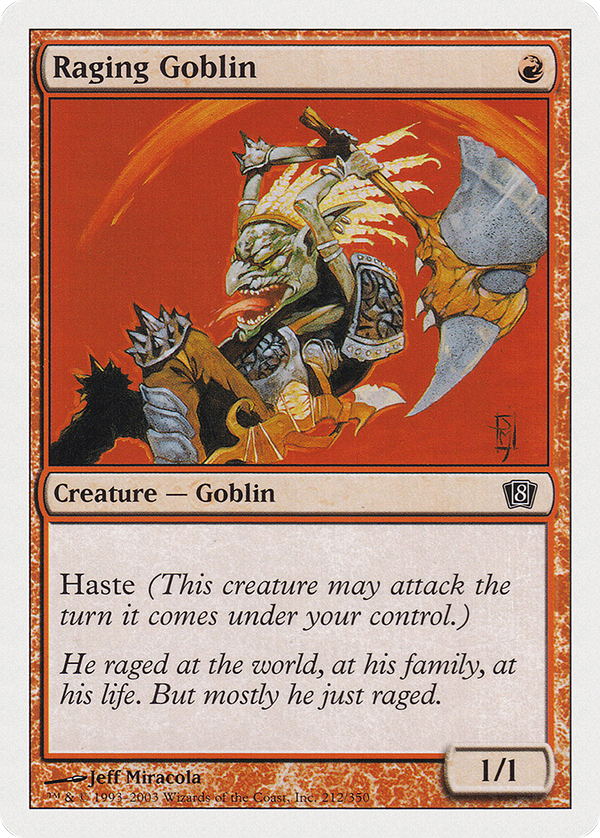 Raging Goblin (8ED-212) - 8th Edition