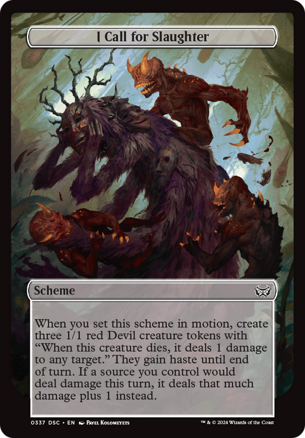 I Call for Slaughter (Full Art) (A:DSC-337) - Duskmourn: House of Horror Commander