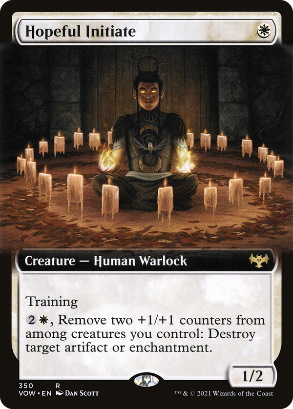 Hopeful Initiate (Extended Art) (VOW-350) - Innistrad: Crimson Vow: (Extended Art)