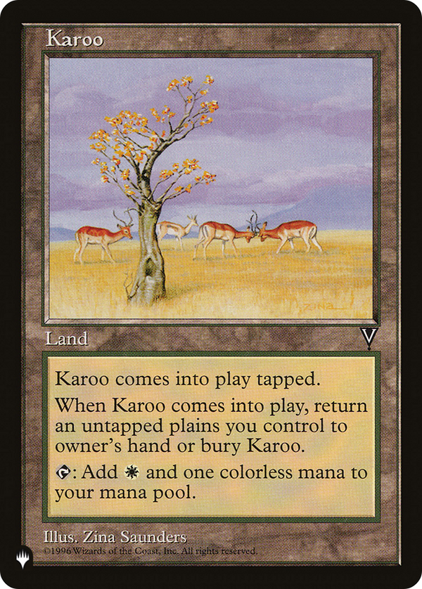Karoo (VIS) (LIST-VIS-165) - The List