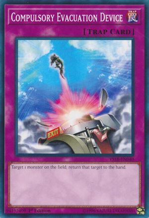 Compulsory Evacuation Device (YS18-EN040) - Starter Deck: Codebreaker 1st Edition