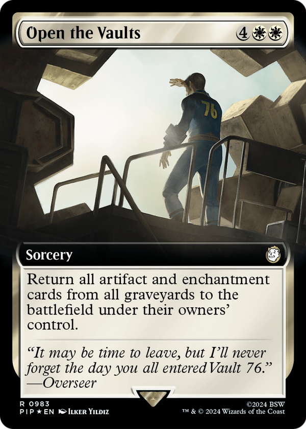 Open the Vaults (Extended Art) (Surge Foil) (PIP-983) - Fallout: (Extended Art) Foil