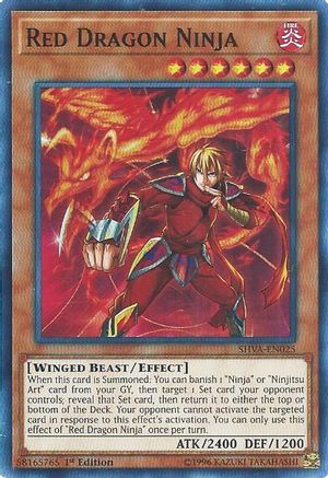 Red Dragon Ninja (SHVA-EN025) - Shadows in Valhalla 1st Edition