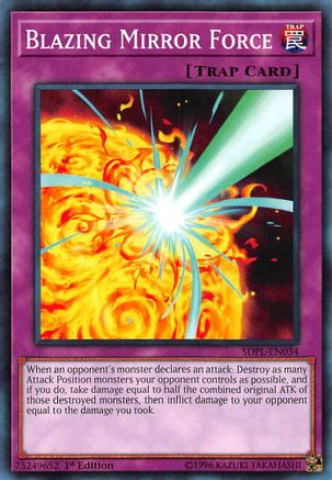 Blazing Mirror Force (SDPL-EN034) - Structure Deck: Powercode Link 1st Edition