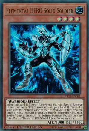 Elemental HERO Solid Soldier (CT15-EN003) - 2018 Mega-Tins Limited