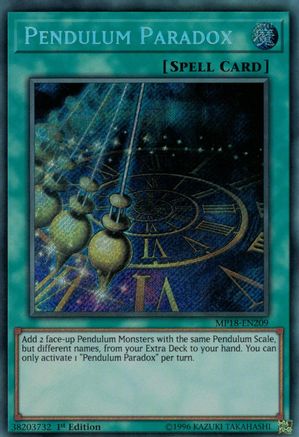 Pendulum Paradox (MP18-EN209) - 2018 Mega-Tins Mega Pack 1st Edition