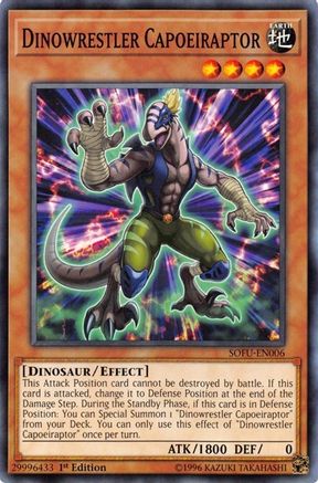 Dinowrestler Capoeiraptor (SOFU-EN006) - Soul Fusion 1st Edition