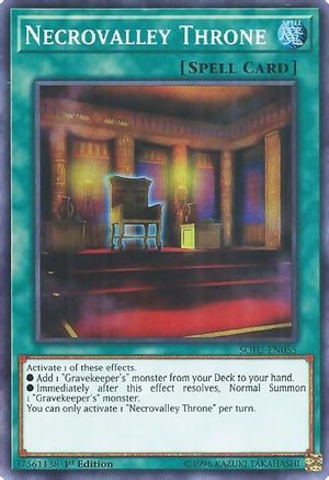 Necrovalley Throne (SOFU-EN055) - Soul Fusion 1st Edition