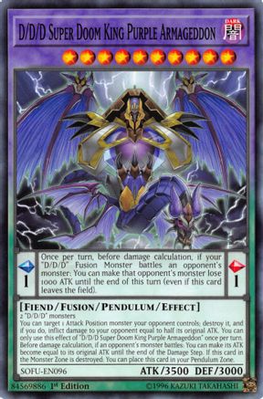 D/D/D Super Doom King Purple Armageddon (SOFU-EN096) - Soul Fusion Unlimited