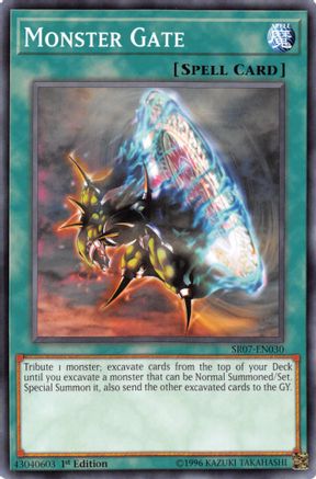 Monster Gate (SR07-EN030) - Structure Deck: Zombie Horde 1st Edition