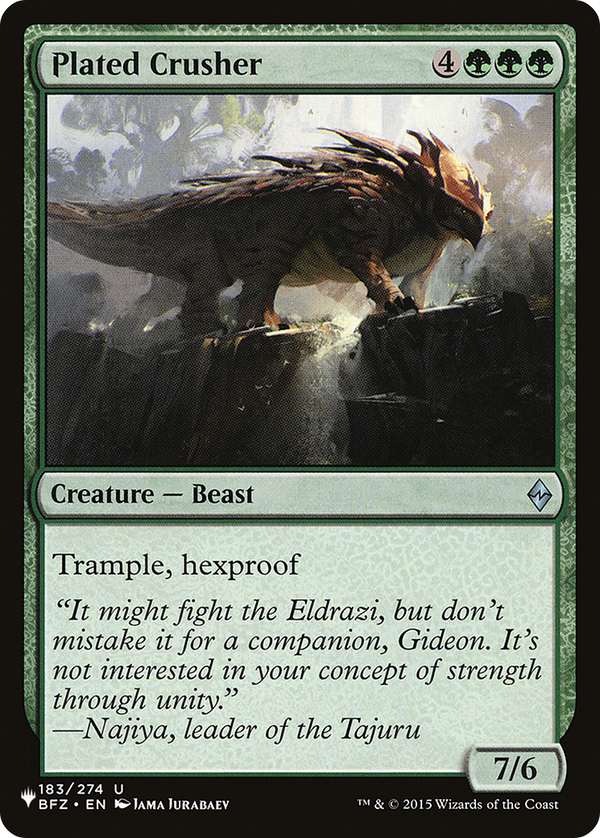 Plated Crusher (LIST-BFZ-183) - The List