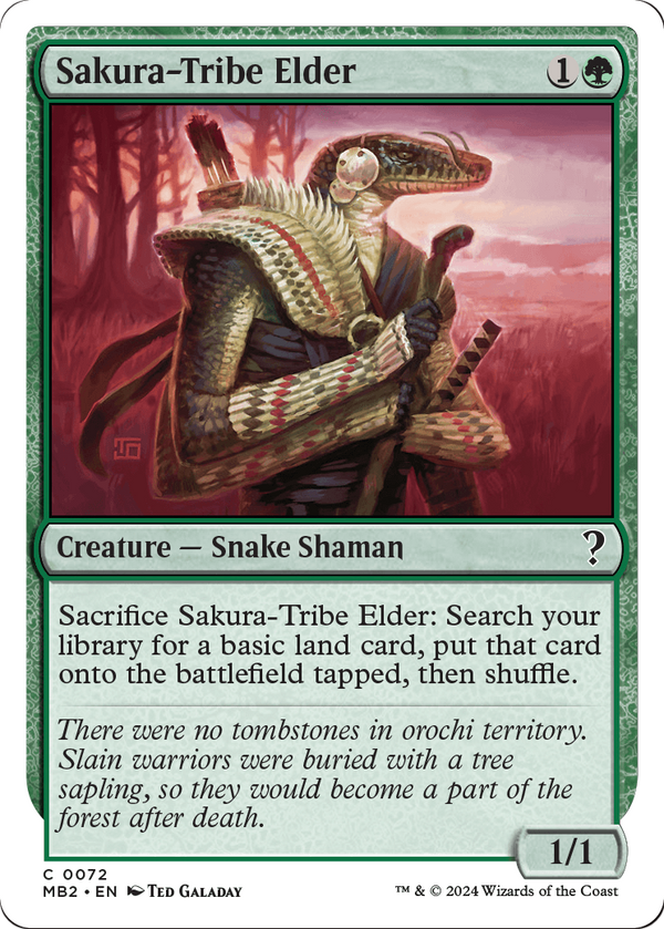 Sakura-Tribe Elder (White Border) (MB2-072) - Mystery Booster 2