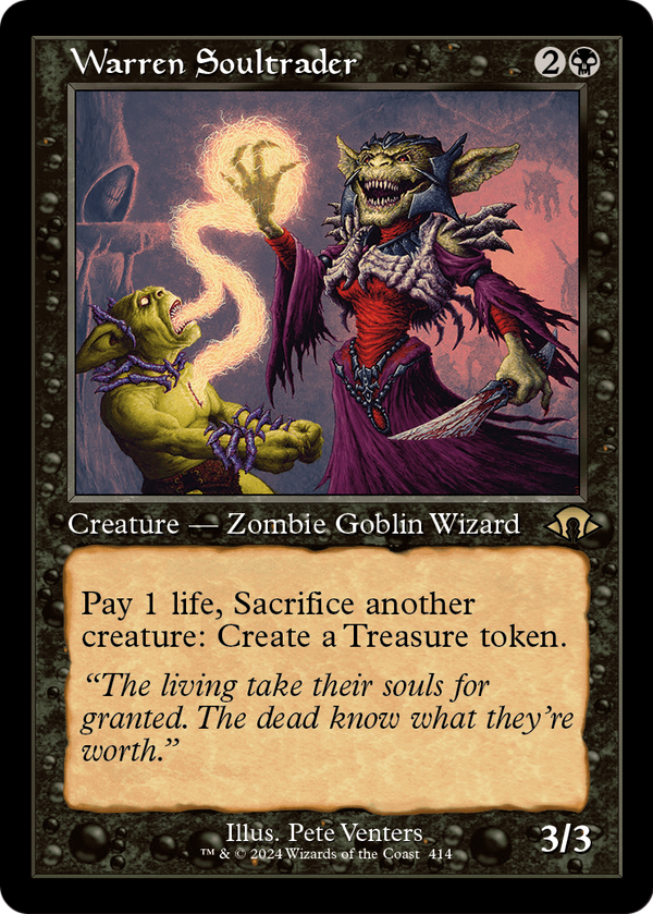 Warren Soultrader (Retro Frame) (MH3-414) - Modern Horizons 3 Foil